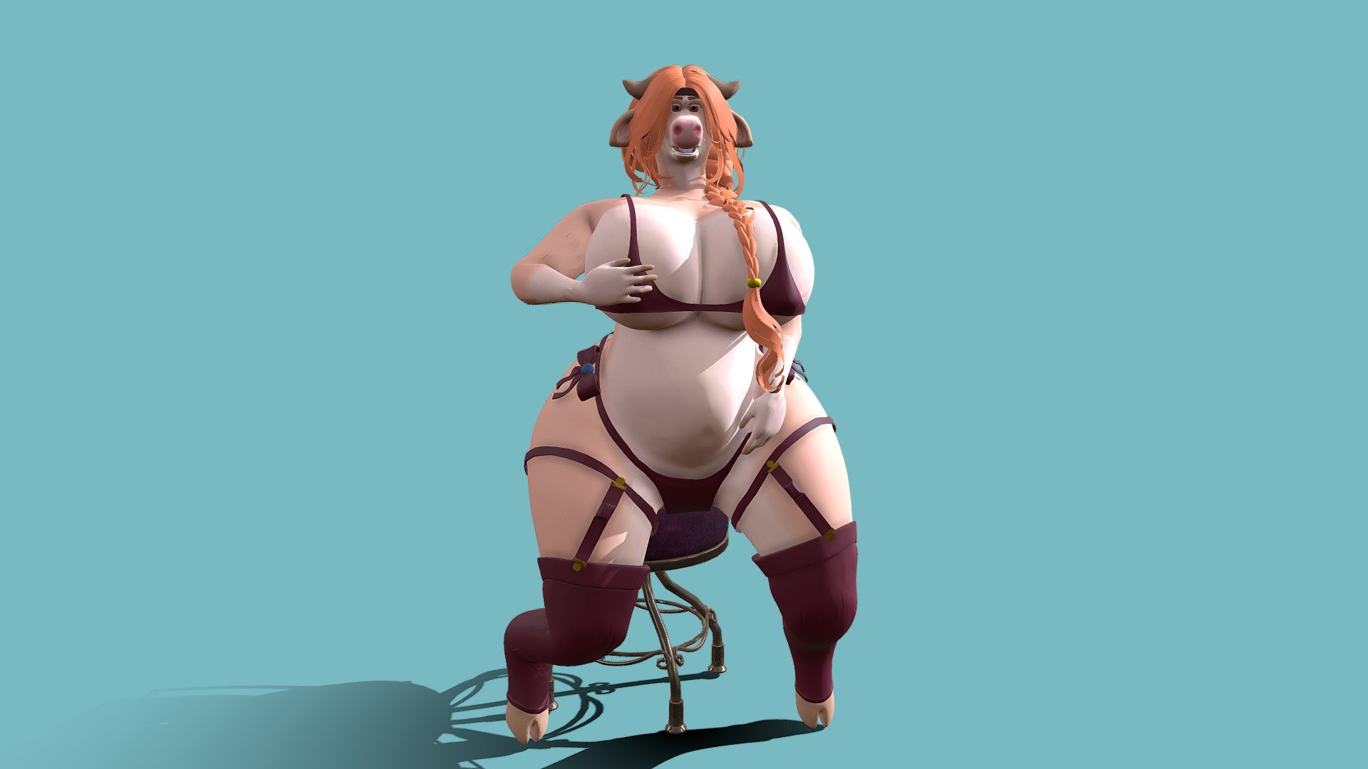 Furry Cow - Buy Royalty Free 3D model by Joseibbis23 (@Joseibbis23)  [e190ccf]