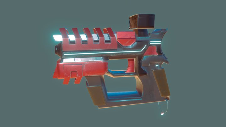 Laser Gun 3D Model