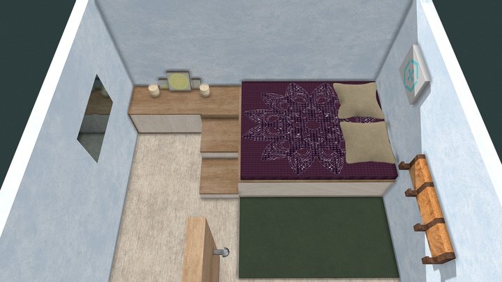 Small bedroom 3D Model