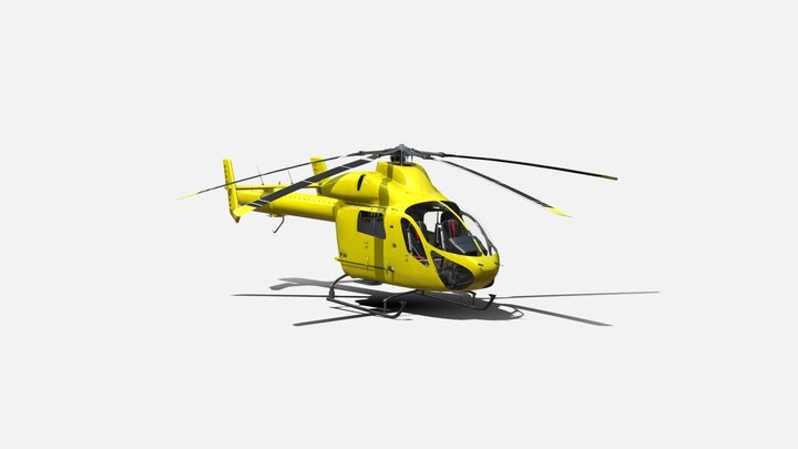 3d model Helicopters MD902 3D Model