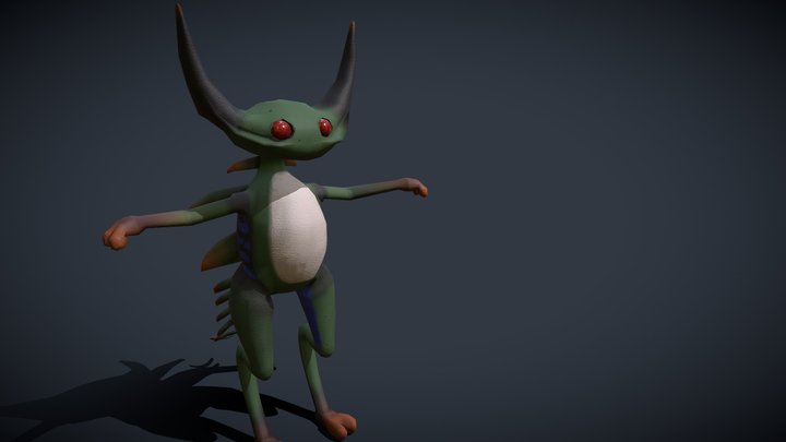 Reptilian Alien 3D Model