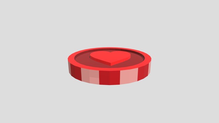 HEART COIN 3D Model