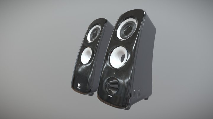 Logitech speakers 3D Model