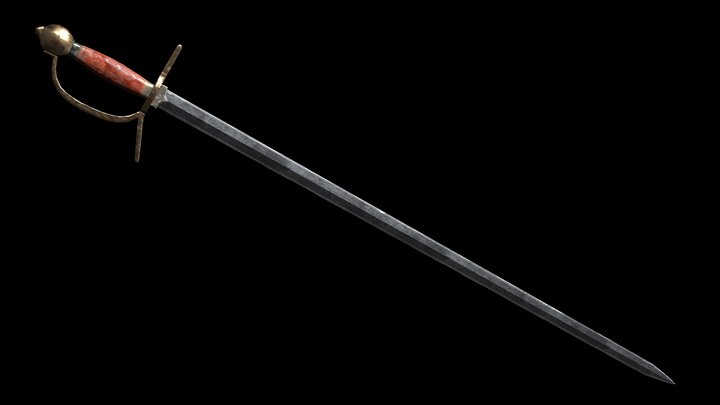 18th century sword – Modello 3D gratuito STL