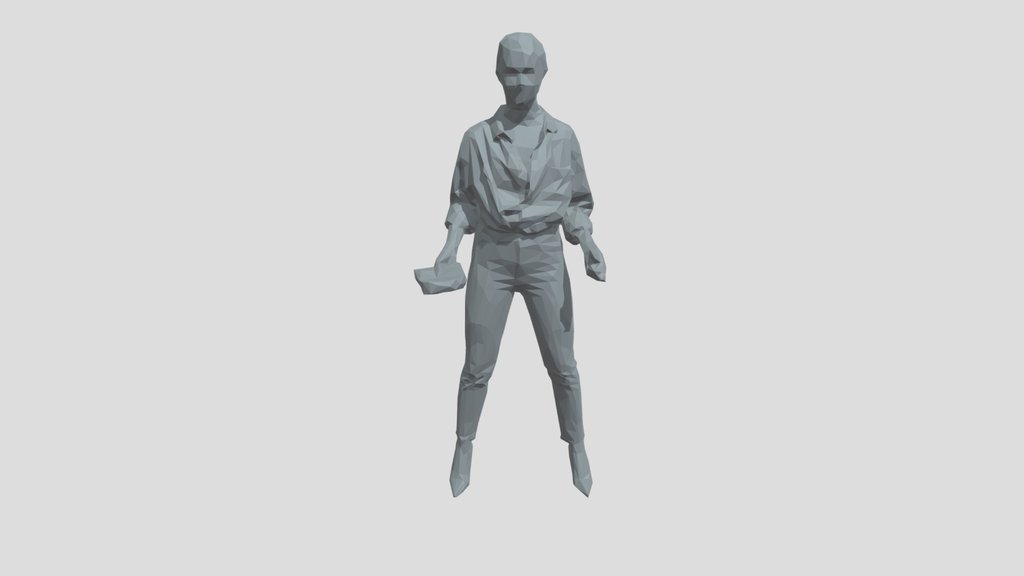 Lowpoly Female Standing