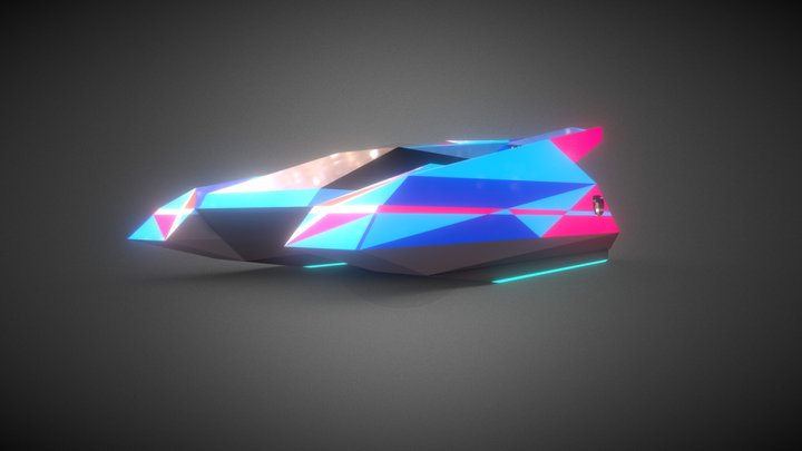 Sci-Fi Car [MODDED] - Flying engine 3D Model
