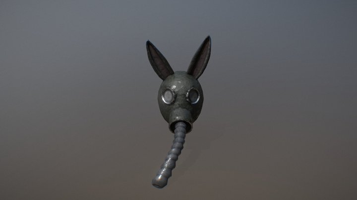 Bunny Gas Mask 3D Model