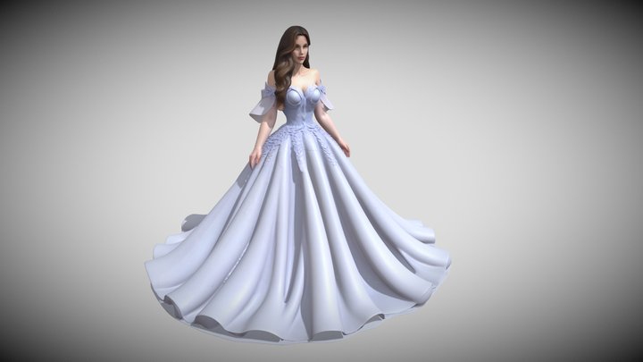 Cute Stylized Girl | High Quality