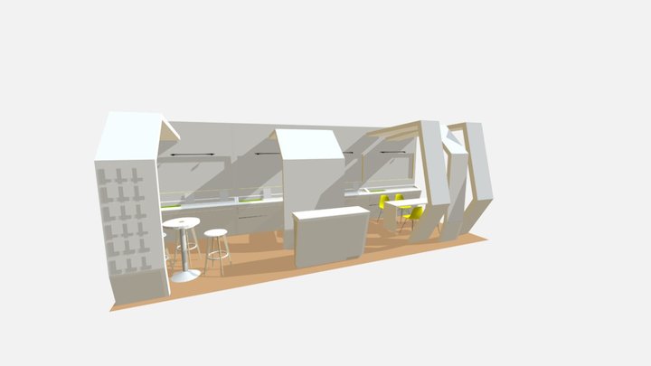Atelier OCTA Design stand salon immobilier 3D Model
