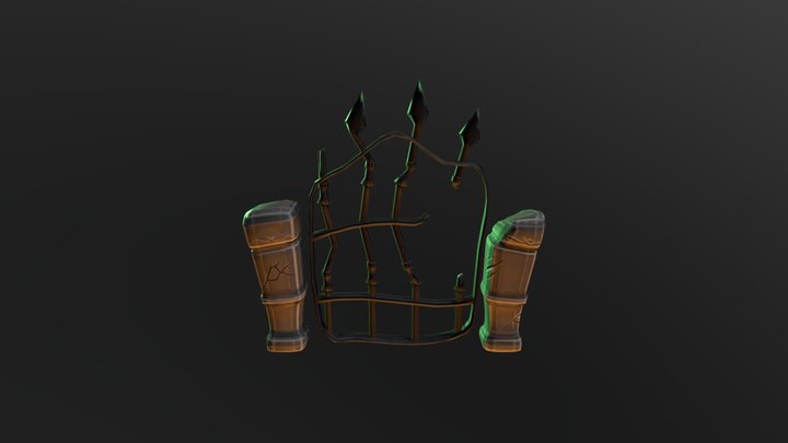Main Gate Low Poly 3D Model