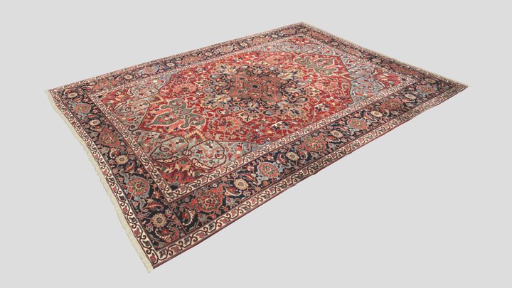 Fine Persian Heriz Carpet 3D Model