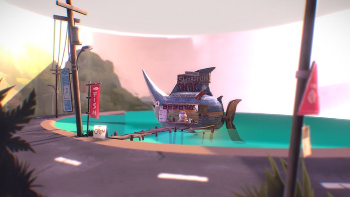 Swordfish Shack 3D Model