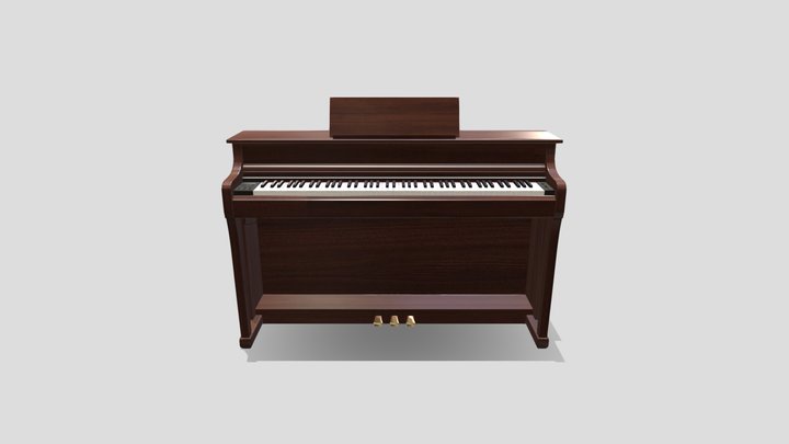 Electric Piano 3D Model