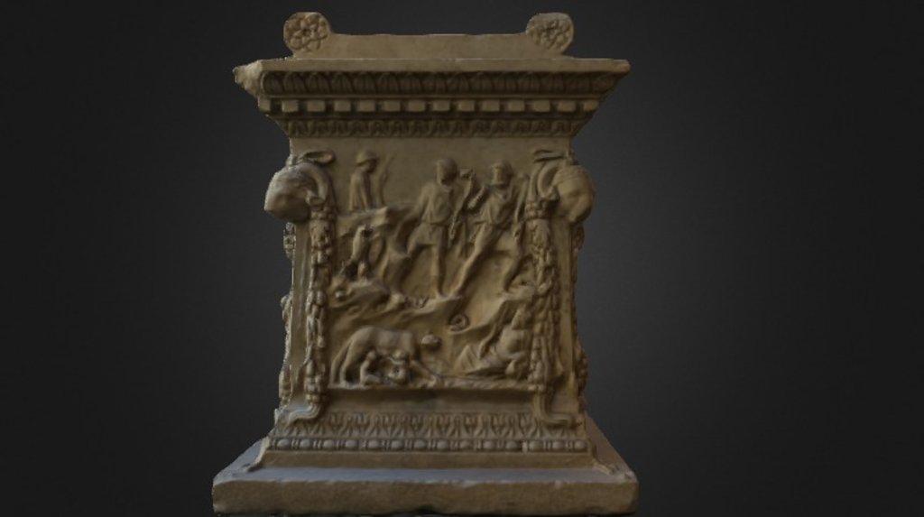 Funerary Altar with Romulus and Remus