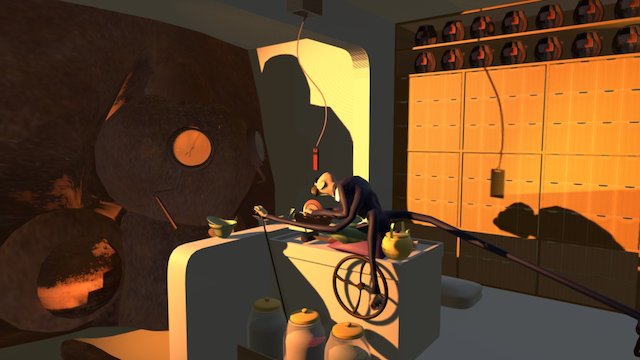 釜爺 Studio Ghibli 3D Model