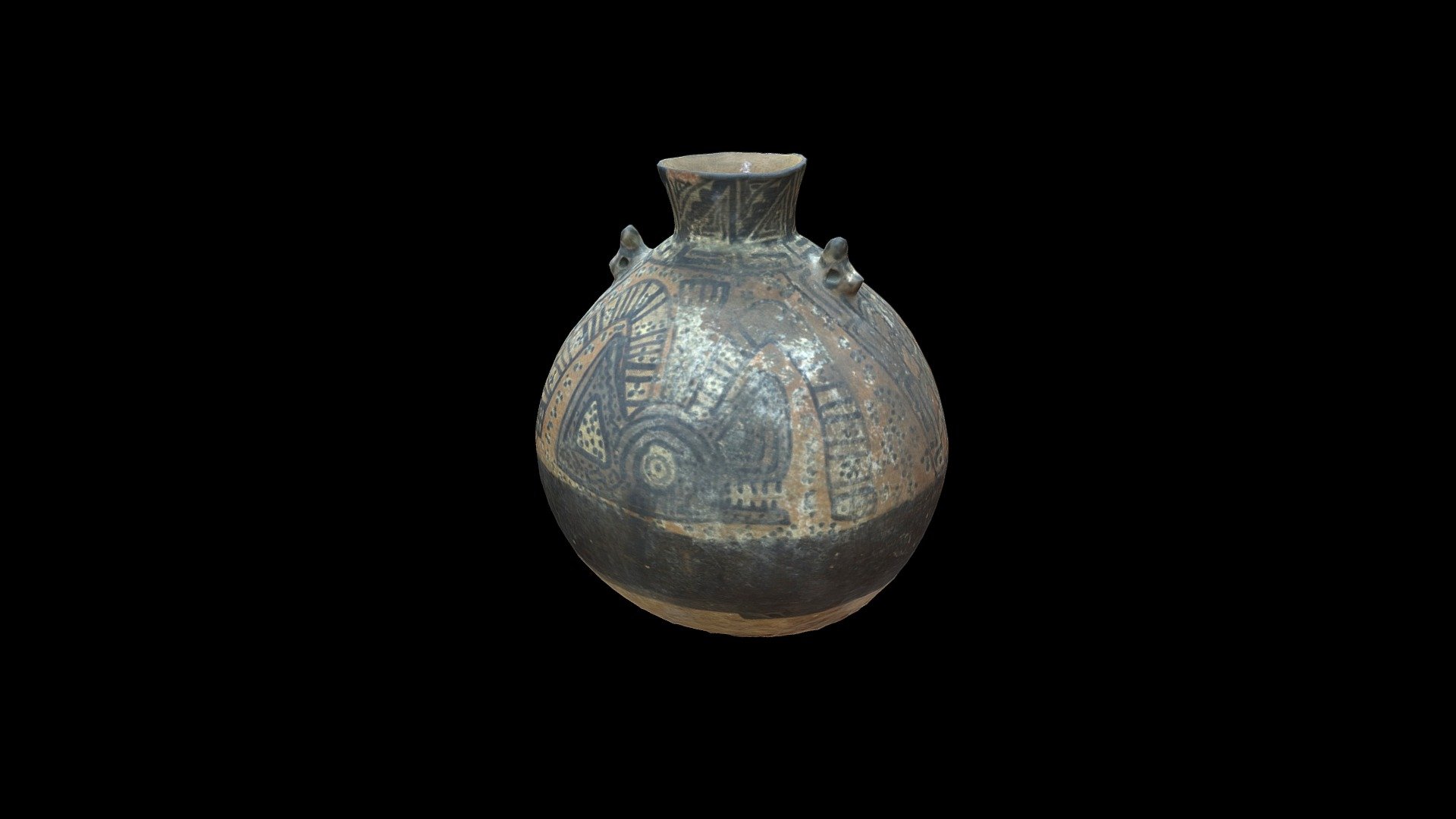 Botella de cerámica Huaura