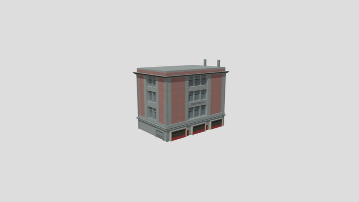 GTA3 Liberty City Fire Department 1 3D Model