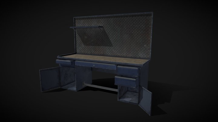 Workshop table 3D Model
