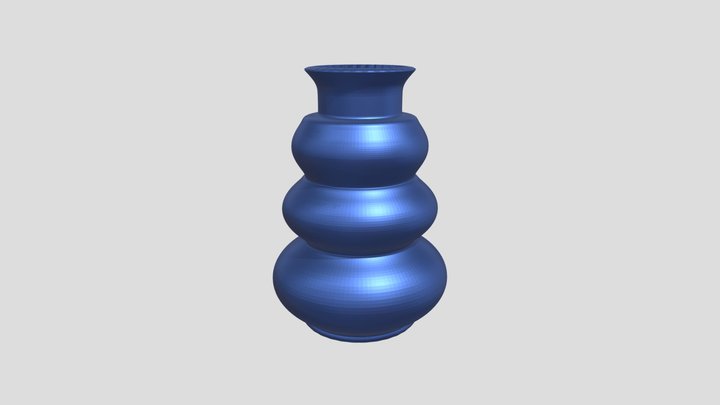 Blaue Vase 3D Model