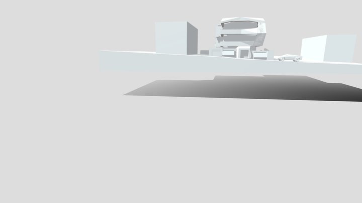 Cyber block Plaster model 3D Model