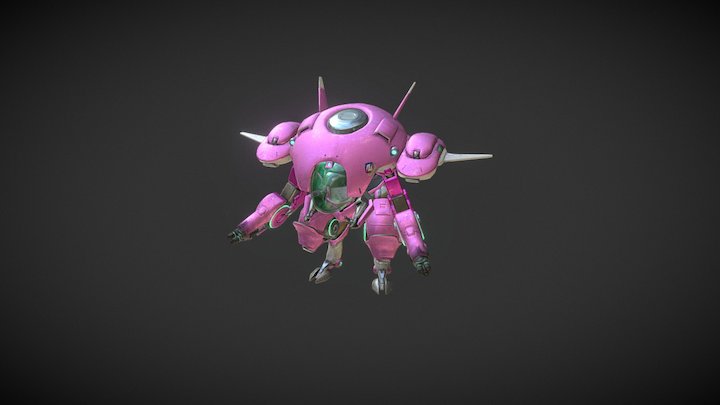 OVERWATCH D.va_MEKA(ver. dust) 3D Model