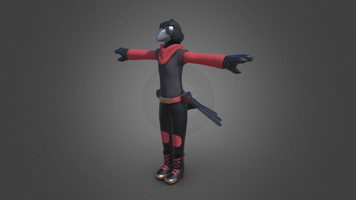 Bird Thief 3D Model