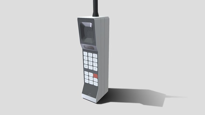 Retro 80's Phone 3D Model