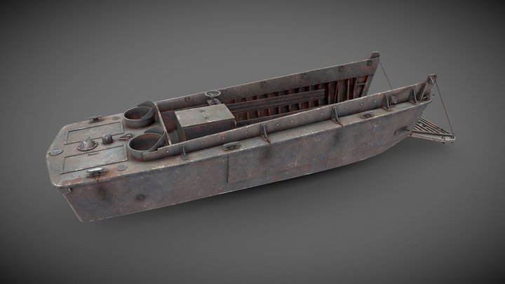 LCVP Higgins Boat 3D Model