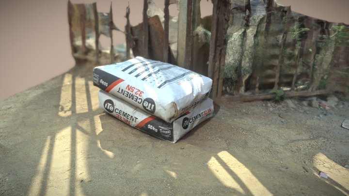 Marie- Cement Bag 3D Model