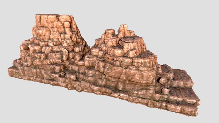 Cliff Test Quixel 3D Model