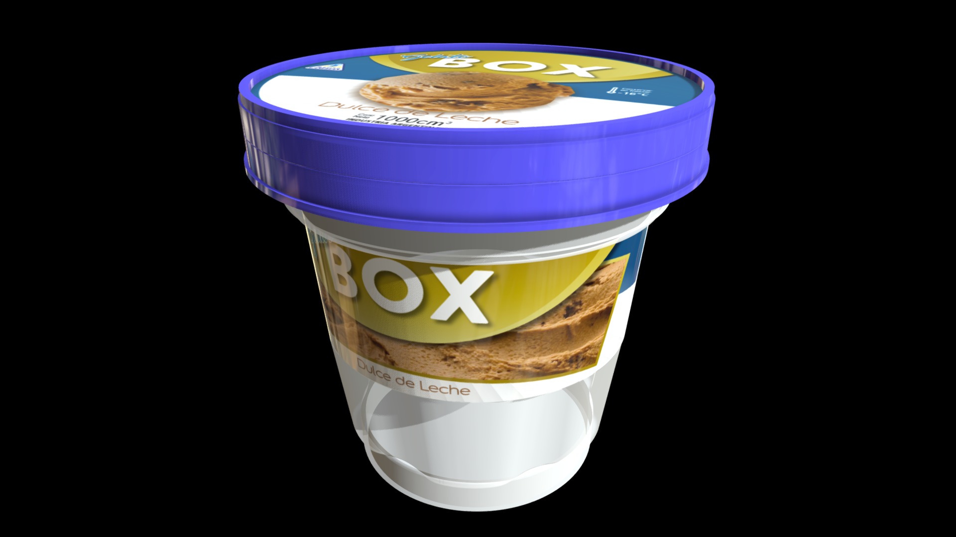 3D model Box Gelato Con Tapa - This is a 3D model of the Box Gelato Con Tapa. The 3D model is about a stack of coins.