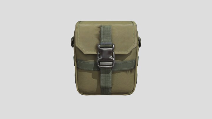Tactical Pouch, #PBR# 3D Model