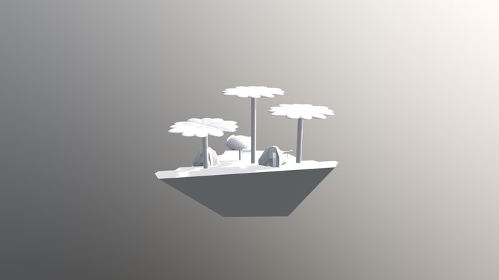Beach Scenery 3D Model