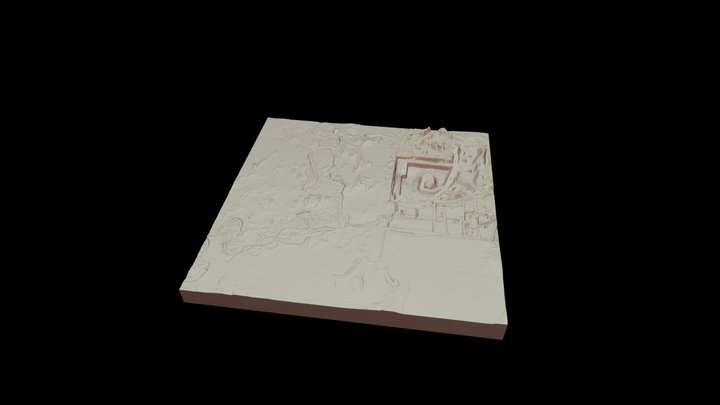 3D River Model 3D Model