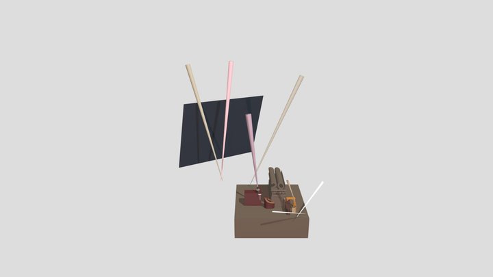 20th Century Fox logo (1935-1968) remake V6 3D Model