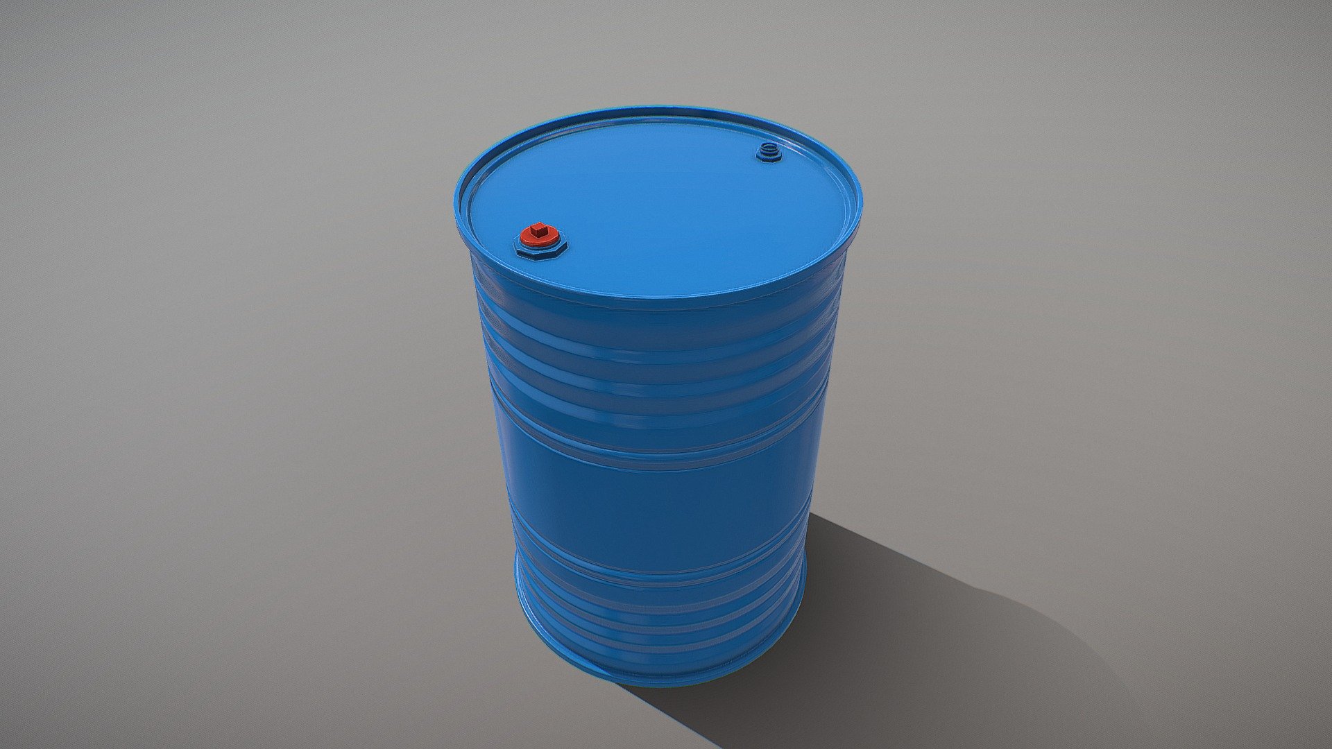 Low Poly Barrel 1