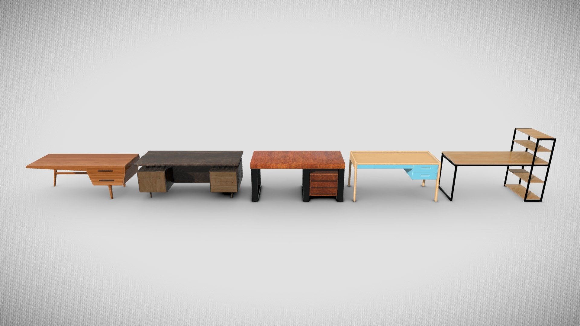Office Desk Pack - Download Free 3D model by Mora (@MoraAzul) [e1a6769 ...