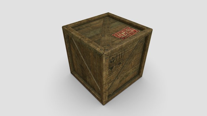 Crate box 3D Model