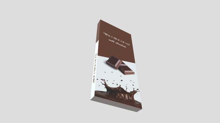 Realistic Chocolate Bar 3D Model 3D Model