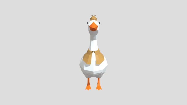 Goose Detective 3D Model