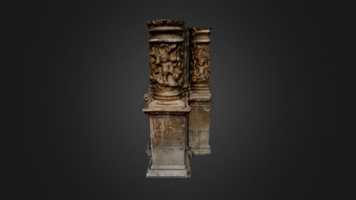 Detalle Pilar Catedral de Astorga. 3D Model