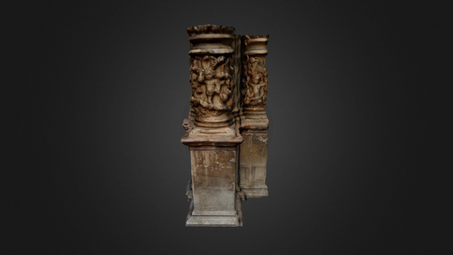 Detalle Pilar Catedral de Astorga.