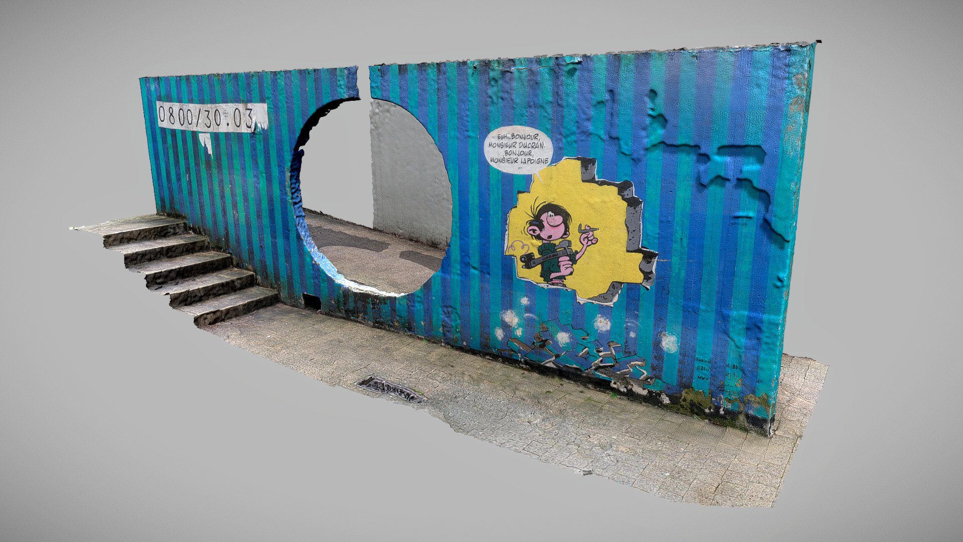 Wall with grafiti