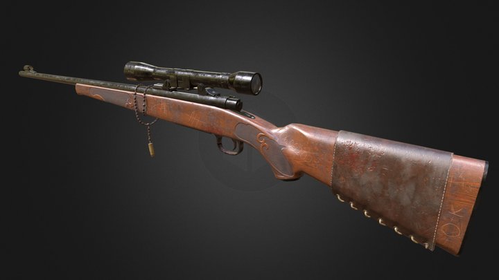 Winchester 70 3D Model