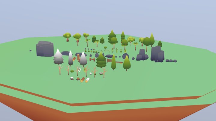 Low Poly Environment Pack - free 3D Model