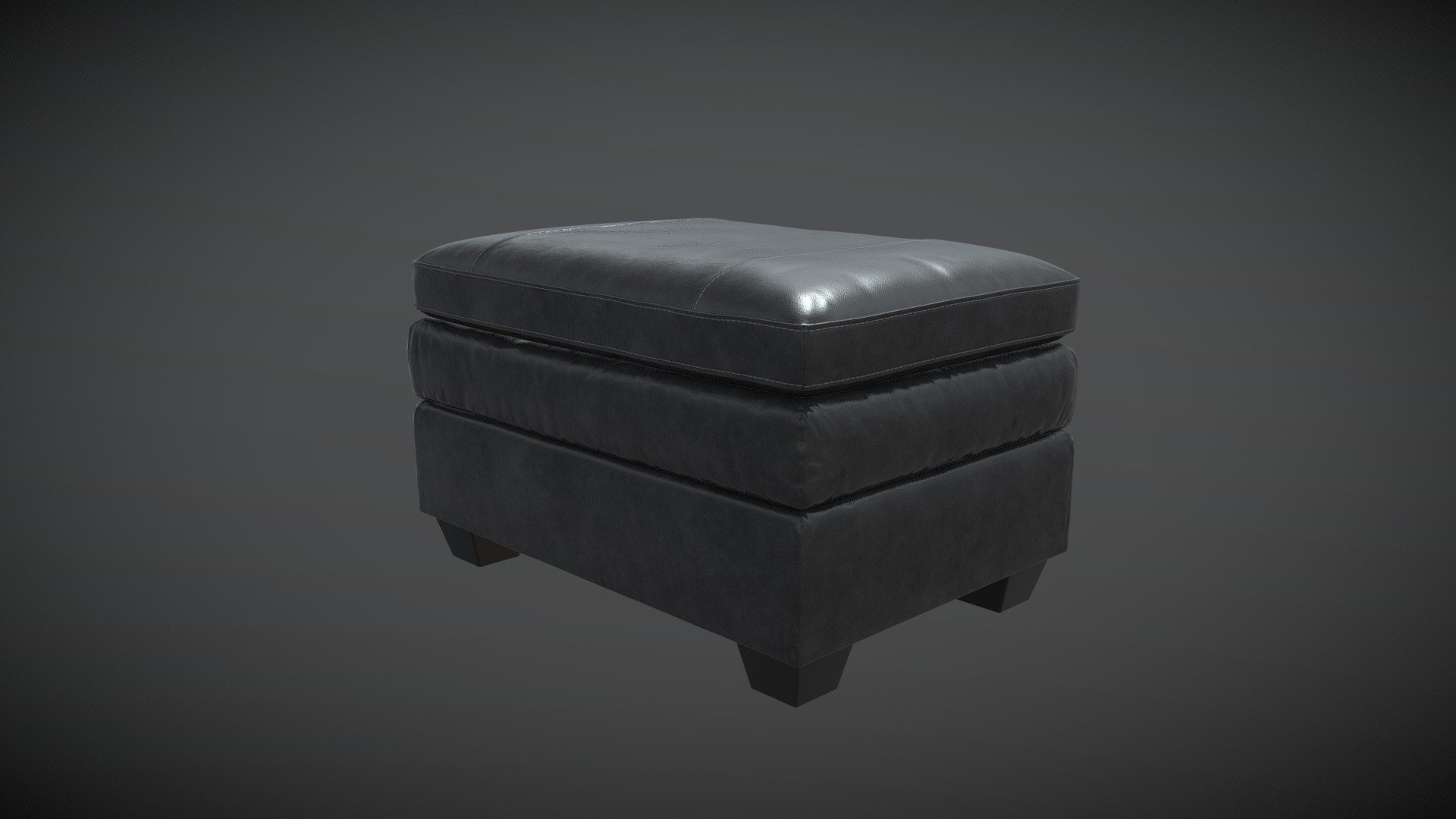 Leather Ottoman