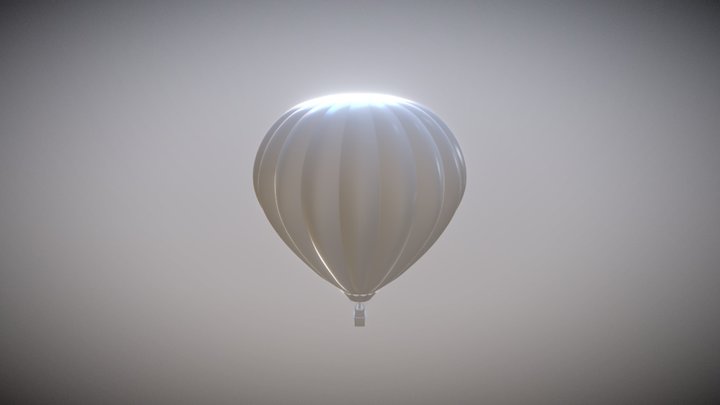 Hot Air Ballon 3D Model