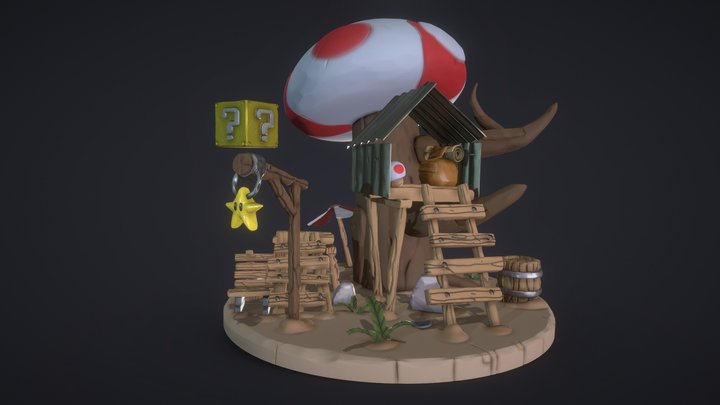 Toad's Treehouse 3D Model