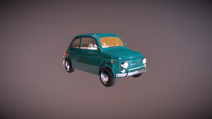 Low Poly City Car 05 3D Model