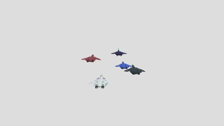 Macross VF-22 Sturmvogel II UV-textured group 3D Model